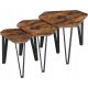  VASAGLE SET WITH 3 LIVING TABLES