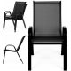  4 pieces. GARDEN CHAIR BALCONY CHAIR FOR TERRACE GARDEN STRONG BLACK SET