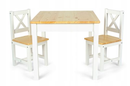  Table with chairs Leomark 102/246260, white