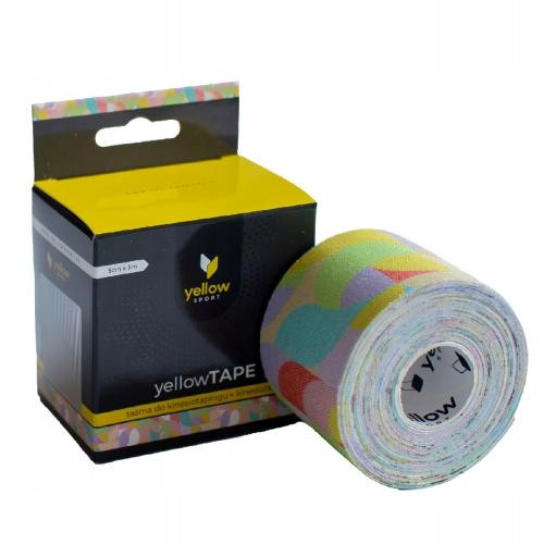  yellowTAPE kinesiotaping tape - pastel abstract, 5cm x 5m