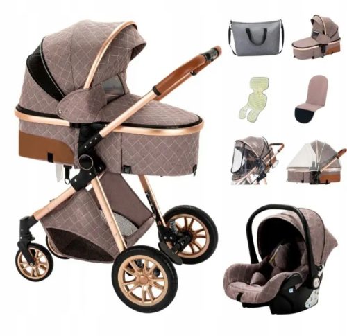  STROLLER 3in1 PREMIUM STROLLER SEAT GONDOLA, LIGHTWEIGHT, MULTIFUNCTIONAL