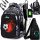  BERGENS school backpack with multiple compartments, black