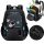 Durable, Multi-Compartment Black School Backpack for Grades 1-3
