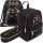  Pusheen St. School backpack with one compartment. Majewski black, yellow and gold tones 8 l + 2 other products