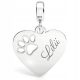  Charms Heart Paw Dog Cat Silver 925 ENGRAVING Pendant Bead Gift