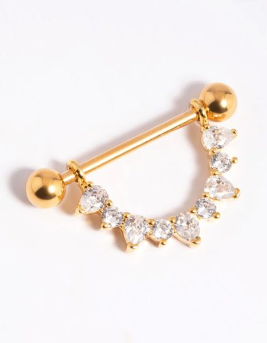  Lovisa - Gold Plated Titanium Nipple Ring