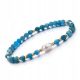  Bracelet Apatite Natural Stone Rubber Faceted 4mm