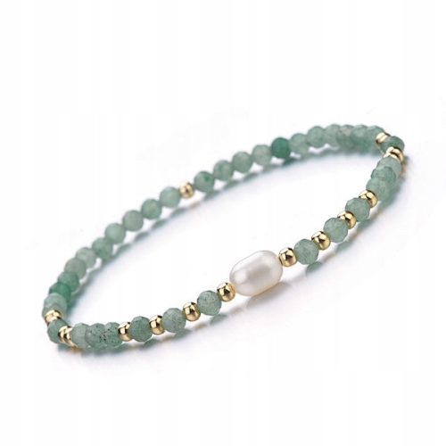  Bracelet Aventurine Natural Stone Rubber Faceted 4mm