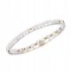  Bracelet Natural Moonstone Rubber Band Faceted 4mm