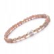  Bracelet Natural Sunstone Rubber Faceted 4mm