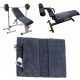  Set of gym towels with pocket and headrest 120 x 50 and 80 x 40