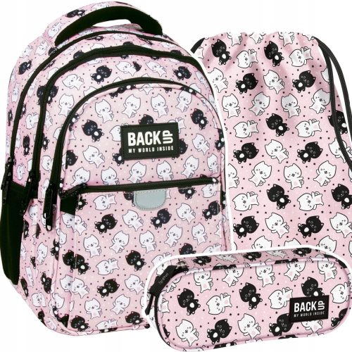  School Backpack with Multiple Compartments Backup White, Black, Pink Shades, Multicolored 24 l + 2 more products