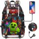  Brawl Stars Default Spike Backpack with USB charging. Large capacity