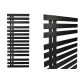  BATHROOM RADIATOR decorative FANTOM 1070x500 Matt Black Structure 662W