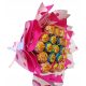  Gift set: white and pink Chupa Chups lollipop bouquet, 19 lollipops