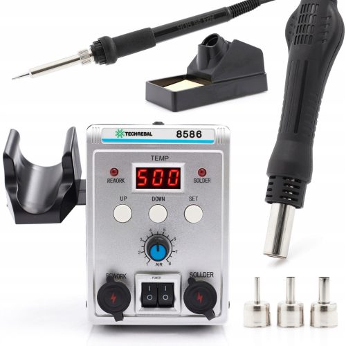 2in1 soldering iron (hot air and tip) Techrebal 8586 760 W