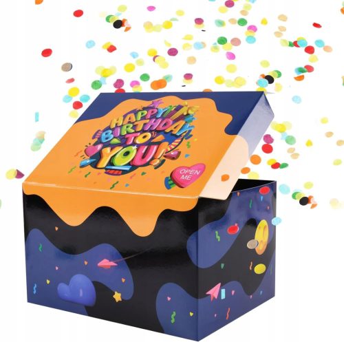  DIY GIFT DECORATION BOX SURPRISE BIRTHDAY EXPLOSION +2X CONFETTI