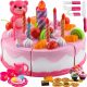  Birthday Velcro Cake for Cutting 80 pcs. Set of Kettle Cutlery