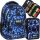  YOUTH BACKUP SCHOOL BACKPACK, 4 compartments, NAVY BLUE SKY WATER + Double foldable pencil case Backup