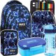  BACKUP SCHOOL BACKPACK FOR TEENAGERS, 4 compartments, NAVY BLUE SKY WATER + 4 more products