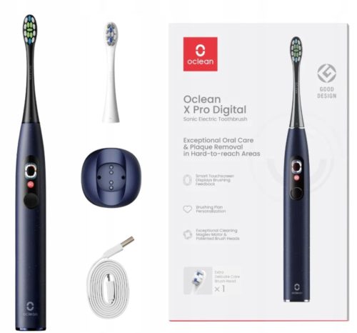  OCLEAN X PRO Digital Sonic Toothbrush in Dark Blue