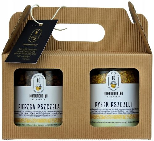  Gift set in a box of Polish bee bread and bee pollen