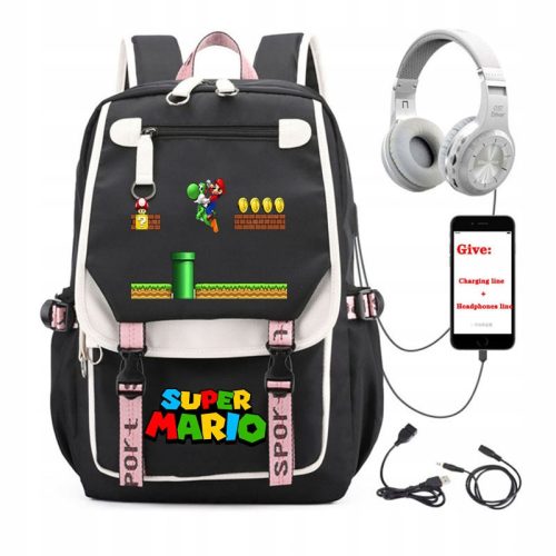  LARGE BACKPACK Super Mario Bros. WATERPROOF PATTERNS