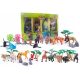  LARGE SET OF RUBBER ANIMAL FIGURES 60 EL.DINOSAURS HOUSE SAFARI MARINE