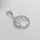  Silver pendant round dog paw silver 925 animals dog cat
