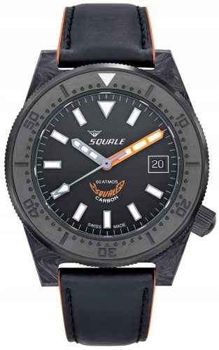  SQUALE T-183 Forged Carbon Orange Men's Watch T183FCOR