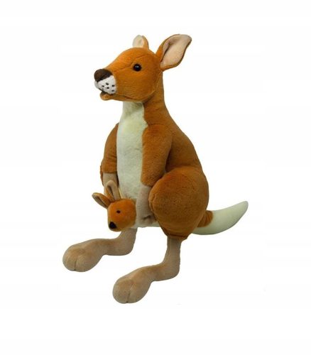  Hand-Sewn Plush Toy Kangaroo All About Nature 31 x 31 cm