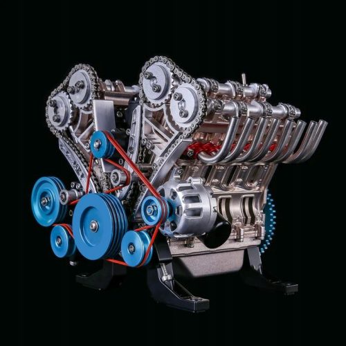  TECHING 1: 3 Full Metal V8 Engine Model The engine that works