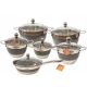  Hoffner Elegance pot set, stainless steel, 12-piece