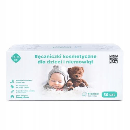  COTTON TOWELS FOR BABIES AND NEWBORN BABIES 50PCS