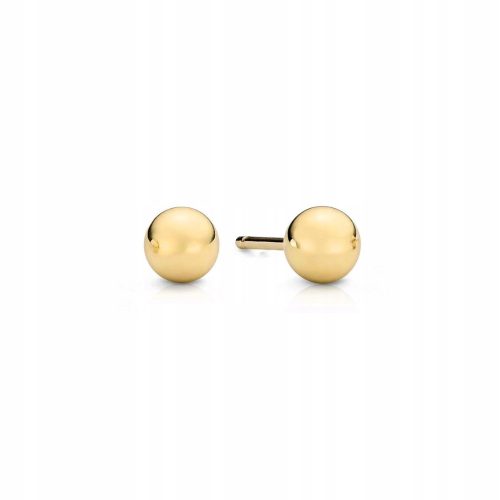  Super light ball earrings 5mm 585 fineness