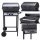  LUND GAS GARDEN GRILL 2 BURNERS 5.5KW BLACK LARGE CHROME GRATE