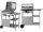  LUND GAS GARDEN GRILL STAINLESS STEEL 2 BURNERS 5.5KW CHROME GRATE
