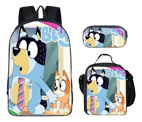  NEW Bluey SCHOOL SET BACKPACK, A4 BAG, Pencil Case