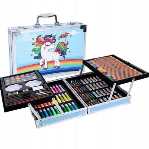  LARGE ARTISTIC PAINTING SET FOR KIDS, CASE FOR GIRLS