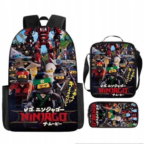  Ninjago School Set, A4 Backpack, Bag, Pencil Case, High Quality