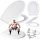  Tycner toilet seat WC SEAT made of white polypropylene