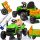  Electric tractor with trailer green 12V EVA