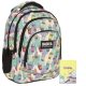 Multi-Function 7-in-1 Youth School Backpack with USB, Pencil Case and Fashionable Hip Bag