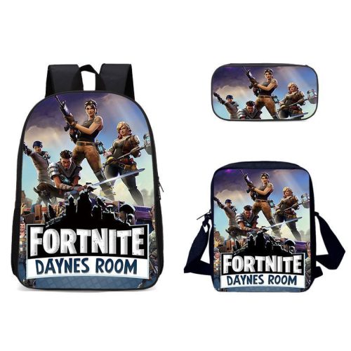  New Fortnite School Set Backpack A4 Bag Pencil Case High Quality