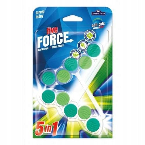  General Fresh Five Force Wood toilet block, 2x50g