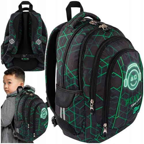  ST.RIGHT PIXELS MINECRAFT SCHOOL BACKPACK