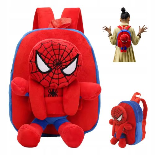  2in1 Preschool Plush Backpack with Spiderman Mascot Plush Gift