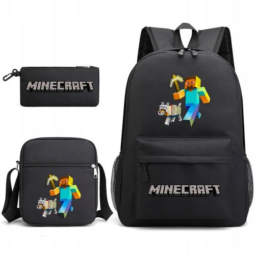  Minecraft SCHOOL SET BACKPACK BAG PENCINER CASE High Quality