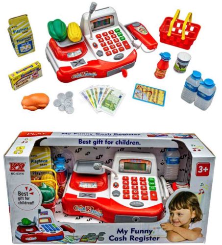  EDUCATIONAL SHOP CASH REGISTER - CALCULATOR, SCALE, ACCESSORIES FLAWEO-KF1