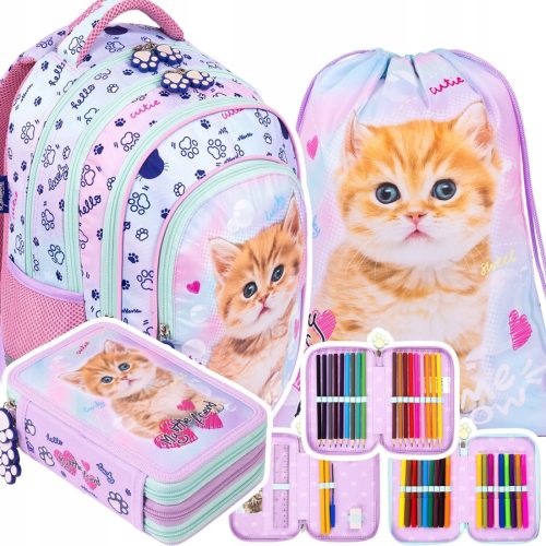  Backpack with 4 compartments BPL58 My Little Friend PASTEL KITTY Majewski + 2 more products